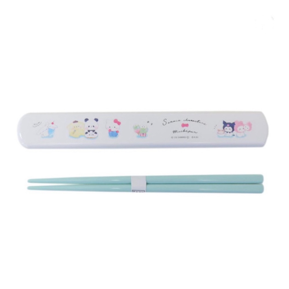 BNIB Japan Sanrio × Mochimochi Panda 19.5cm Chopsticks with Case